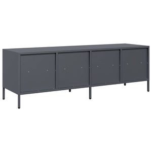 Έπιπλο Τηλεόρασης Ανθρακί 135x39x43,5 εκ. Ατσάλι Ψυχρής Έλασης - Pakobazaar