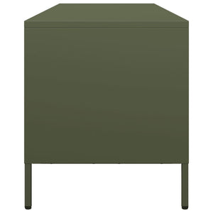 Έπιπλο Τηλεόρασης Λαδί 135x39x43,5 εκ. Ατσάλι Ψυχρής Έλασης