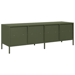 Έπιπλο Τηλεόρασης Λαδί 135x39x43,5 εκ. Ατσάλι Ψυχρής Έλασης