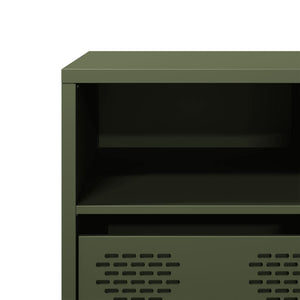 Έπιπλο Τηλεόρασης Λαδί 135x39x43,5 εκ. Ατσάλι Ψυχρής Έλασης