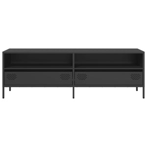 Έπιπλο Τηλεόρασης Μαύρο 135x39x43,5 εκ. Ατσάλι Ψυχρής Έλασης