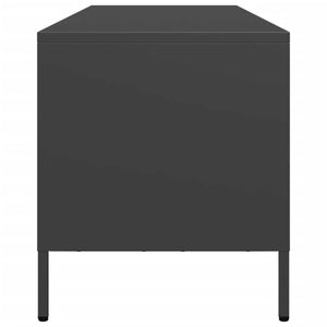 Έπιπλο Τηλεόρασης Μαύρο 135x39x43,5 εκ. Ατσάλι Ψυχρής Έλασης