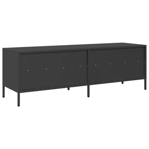 Έπιπλο Τηλεόρασης Μαύρο 135x39x43,5 εκ. Ατσάλι Ψυχρής Έλασης