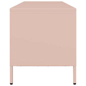 Έπιπλο Τηλεόρασης Ροζ 135x39x43,5 εκ. Ατσάλι Ψυχρής Έλασης