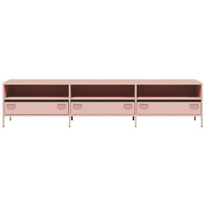 ντουλάπι τηλεόρασης  Ροζ 202x39x43,5 cm Ατσάλι ψυχρής έλασης