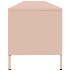 ντουλάπι τηλεόρασης  Ροζ 202x39x43,5 cm Ατσάλι ψυχρής έλασης