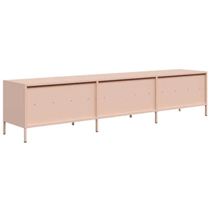 ντουλάπι τηλεόρασης  Ροζ 202x39x43,5 cm Ατσάλι ψυχρής έλασης