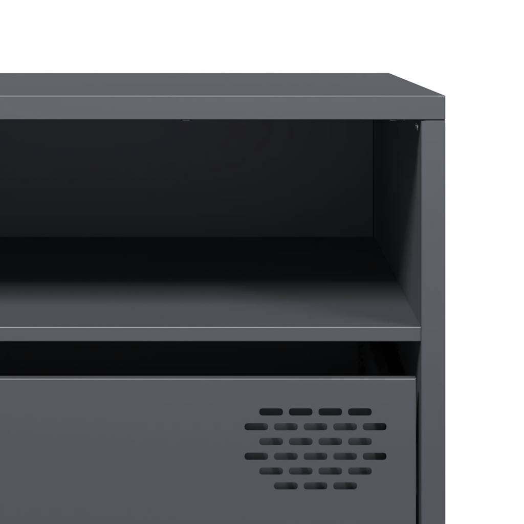 Έπιπλο Τηλεόρασης Ανθρακί 202x39x43,5 εκ. Ατσάλι Ψυχρής Έλασης