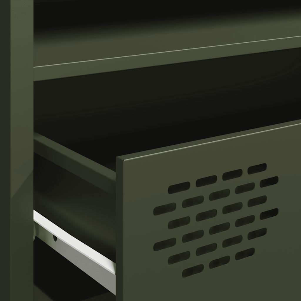 Έπιπλο Τηλεόρασης Λαδί 202x39x43,5 εκ. Ατσάλι Ψυχρής Έλασης - Pakobazaar