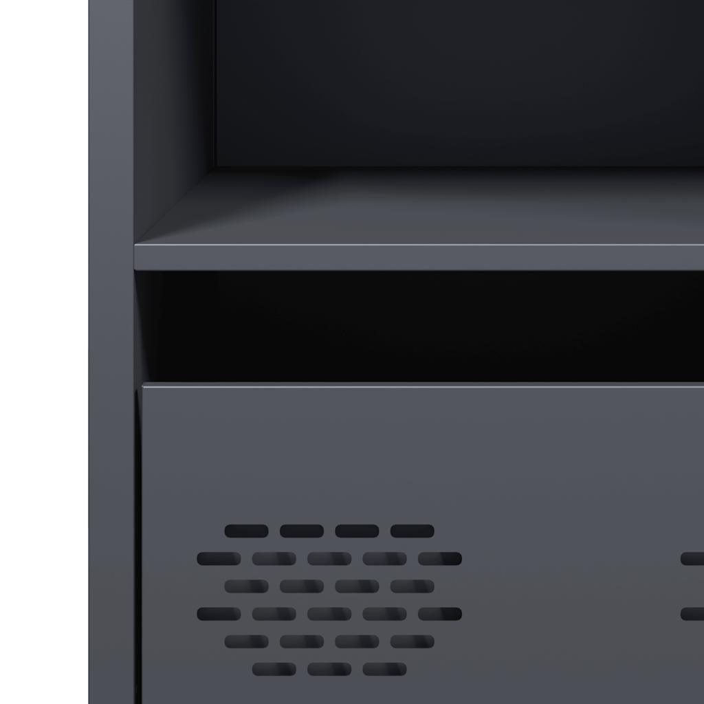 Ντουλάπι Ανθρακί 35x39x73,5 εκ. από Χάλυβα Ψυχρής Έλασης - Pakobazaar