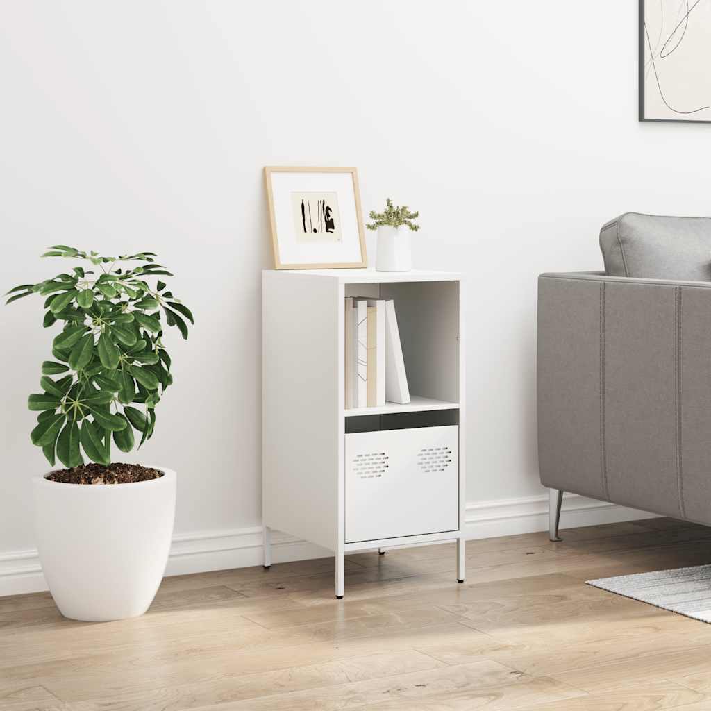 Ντουλάπι Λευκό 35x39x73,5 εκ. από Χάλυβα Ψυχρής Έλασης