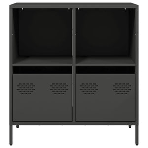 Ντουλάπι Μαύρο 68x39x73,5 εκ. από Χάλυβα Ψυχρής Έλασης - Pakobazaar