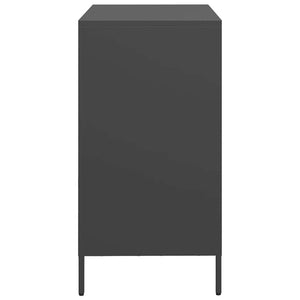 Ντουλάπι Μαύρο 68x39x73,5 εκ. από Χάλυβα Ψυχρής Έλασης - Pakobazaar