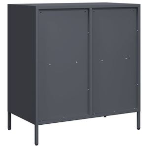 Ντουλάπι Ανθρακί 68x39x73,5 εκ. από Χάλυβα Ψυχρής Έλασης