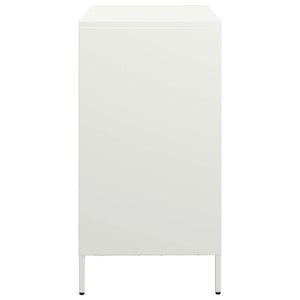 Ντουλάπι Λευκό 68x39x73,5 εκ. από Χάλυβα Ψυχρής Έλασης