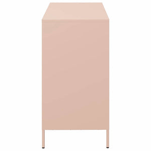 Ντουλάπι Ροζ 101,5x39x73,5 εκ. από Χάλυβα Ψυχρής Έλασης - Pakobazaar