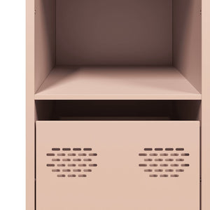 Ντουλάπι Ροζ 101,5x39x73,5 εκ. από Χάλυβα Ψυχρής Έλασης - Pakobazaar