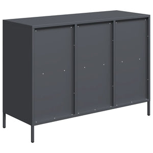 Ντουλάπι Ανθρακί 101,5x39x73,5 εκ. από Χάλυβα Ψυχρής Έλασης - Pakobazaar