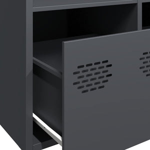 Ντουλάπι Ανθρακί 101,5x39x73,5 εκ. από Χάλυβα Ψυχρής Έλασης - Pakobazaar