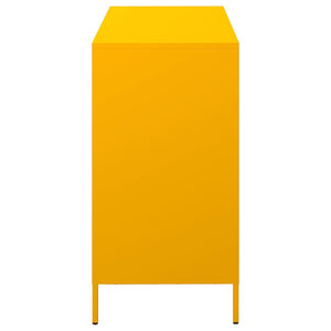Ντουλάπι Μουσταρδί 101,5x39x73,5 εκ. από Χάλυβα Ψυχρής Έλασης