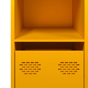 Ντουλάπι Μουσταρδί 101,5x39x73,5 εκ. από Χάλυβα Ψυχρής Έλασης