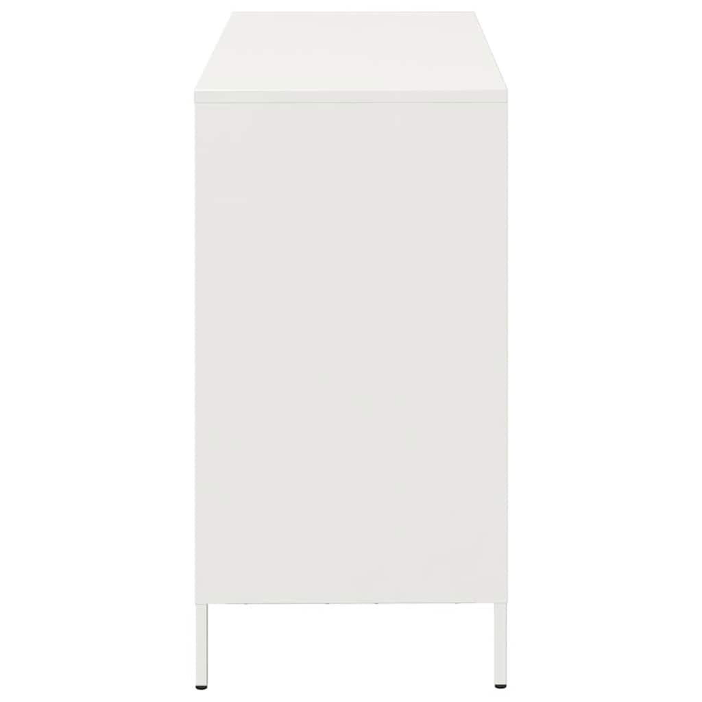 Σκευοθήκη Λευκό 101,5x39x73,5 cm Ατσάλι ψυχρής έλασης