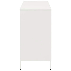 Σκευοθήκη Λευκό 101,5x39x73,5 cm Ατσάλι ψυχρής έλασης