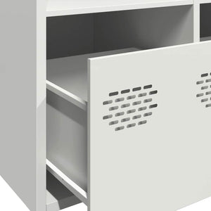 Σκευοθήκη Λευκό 101,5x39x73,5 cm Ατσάλι ψυχρής έλασης