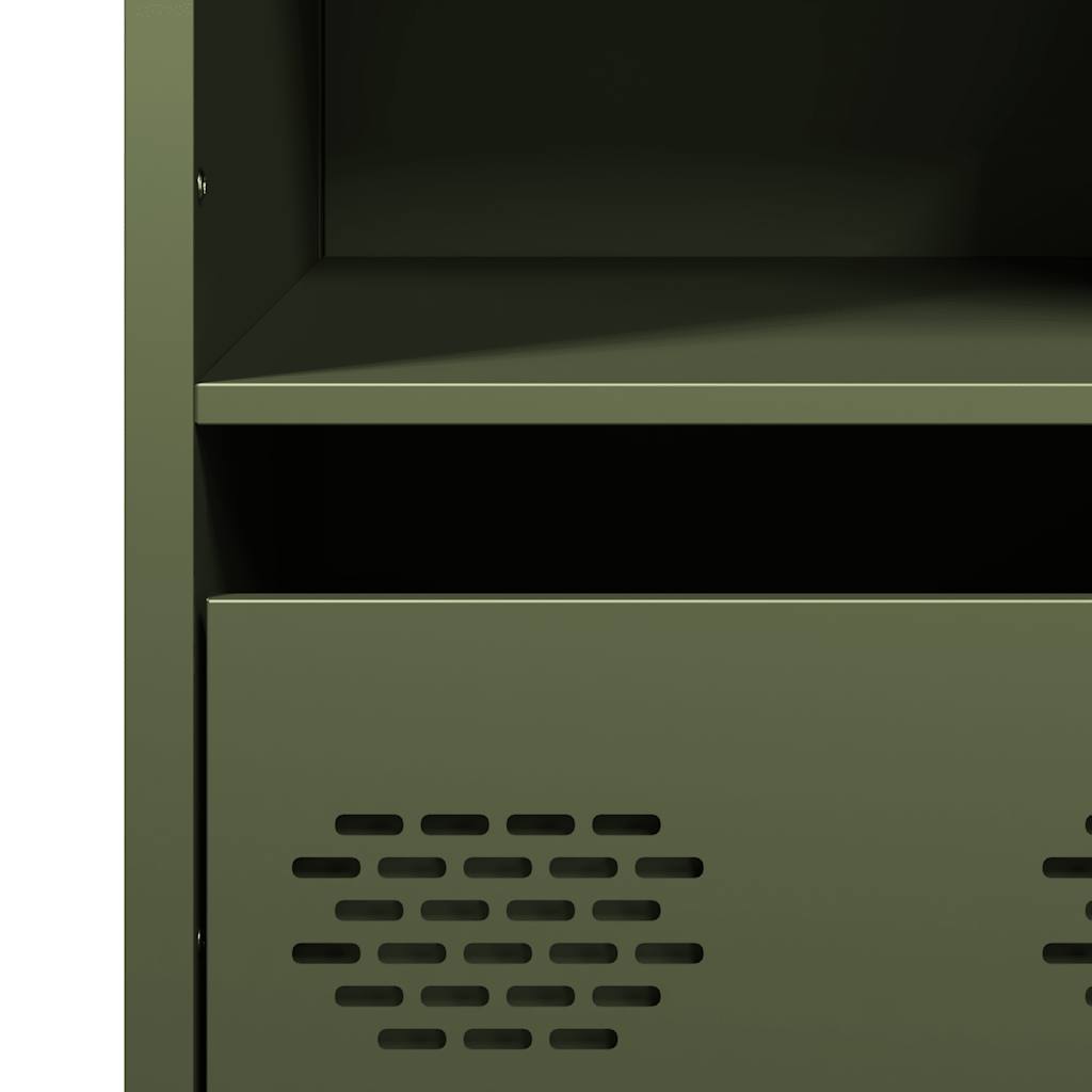 Ντουλάπι Πράσινο Λαδί 35x39x103,5 εκ. από Ατσάλι