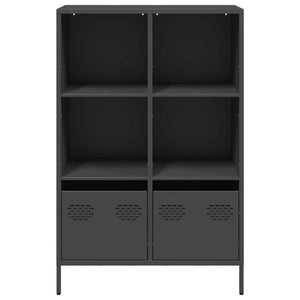 Ντουλάπι Μαύρο 68x39x103,5 εκ. από Χάλυβα
