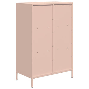 Ντουλάπα Ροζ 68x39x103,5 εκ. από Χάλυβα