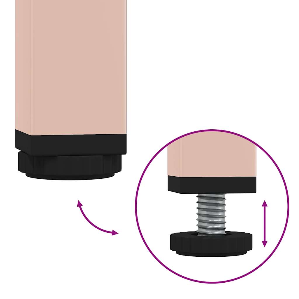Ντουλάπα Ροζ 68x39x103,5 εκ. από Χάλυβα