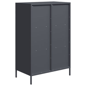 Ντουλάπι Ανθρακί 68x39x103,5 εκ. από Χάλυβα