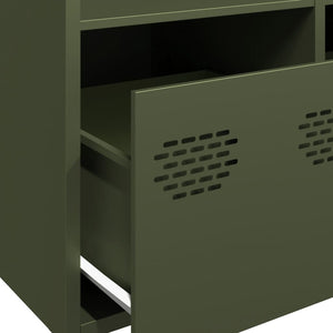 Ντουλάπι Πράσινο Λαδί 68x39x103,5 εκ. από Ατσάλι