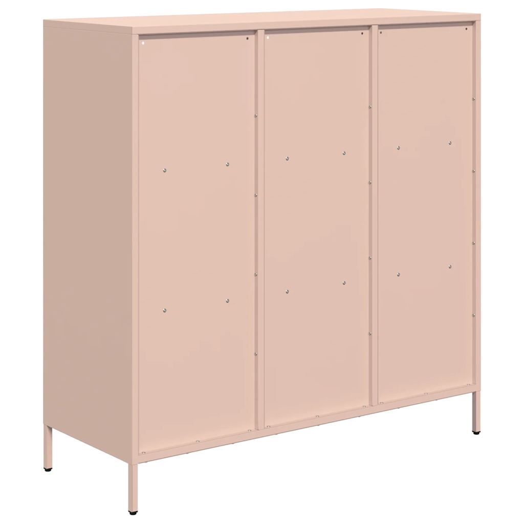 Ντουλάπι Ροζ 101,5x39x103,5 εκ. από Χάλυβα