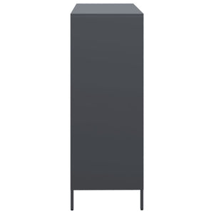 Ντουλάπι Ανθρακί 101,5x39x103,5 εκ. από Ατσάλι
