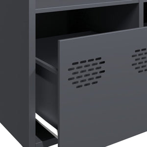 Ντουλάπι Ανθρακί 101,5x39x103,5 εκ. από Ατσάλι