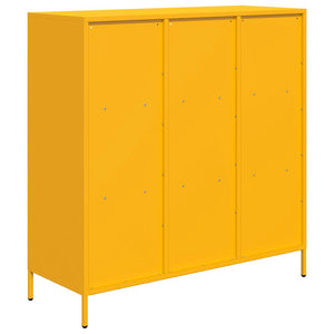 Ντουλάπι Μουσταρδί 101,5x39x103,5 εκ. από Ατσάλι