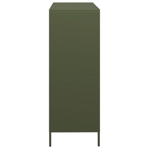 Ραφιέρα Πράσινο Λαδί 101,5x39x103,5 εκ. από Ατσάλι