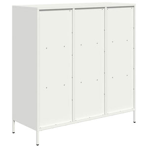 Ντουλάπι Λευκό 101,5x39x103,5 εκ. από Χάλυβα