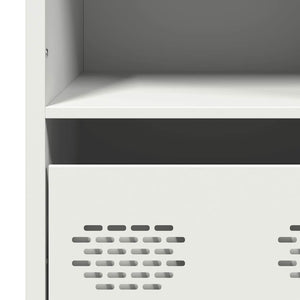 Ντουλάπι Λευκό 101,5x39x103,5 εκ. από Χάλυβα