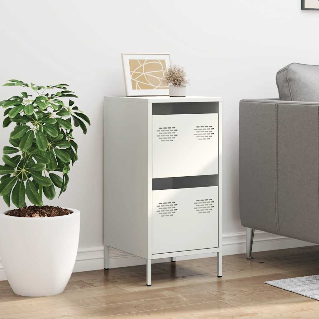 Ντουλάπι Λευκό 35x39x73,5 εκ. από Χάλυβα Ψυχρής Έλασης - Pakobazaar