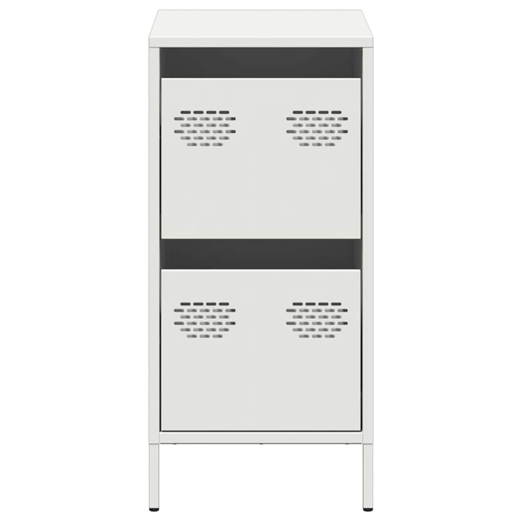 Ντουλάπι Λευκό 35x39x73,5 εκ. από Χάλυβα Ψυχρής Έλασης - Pakobazaar