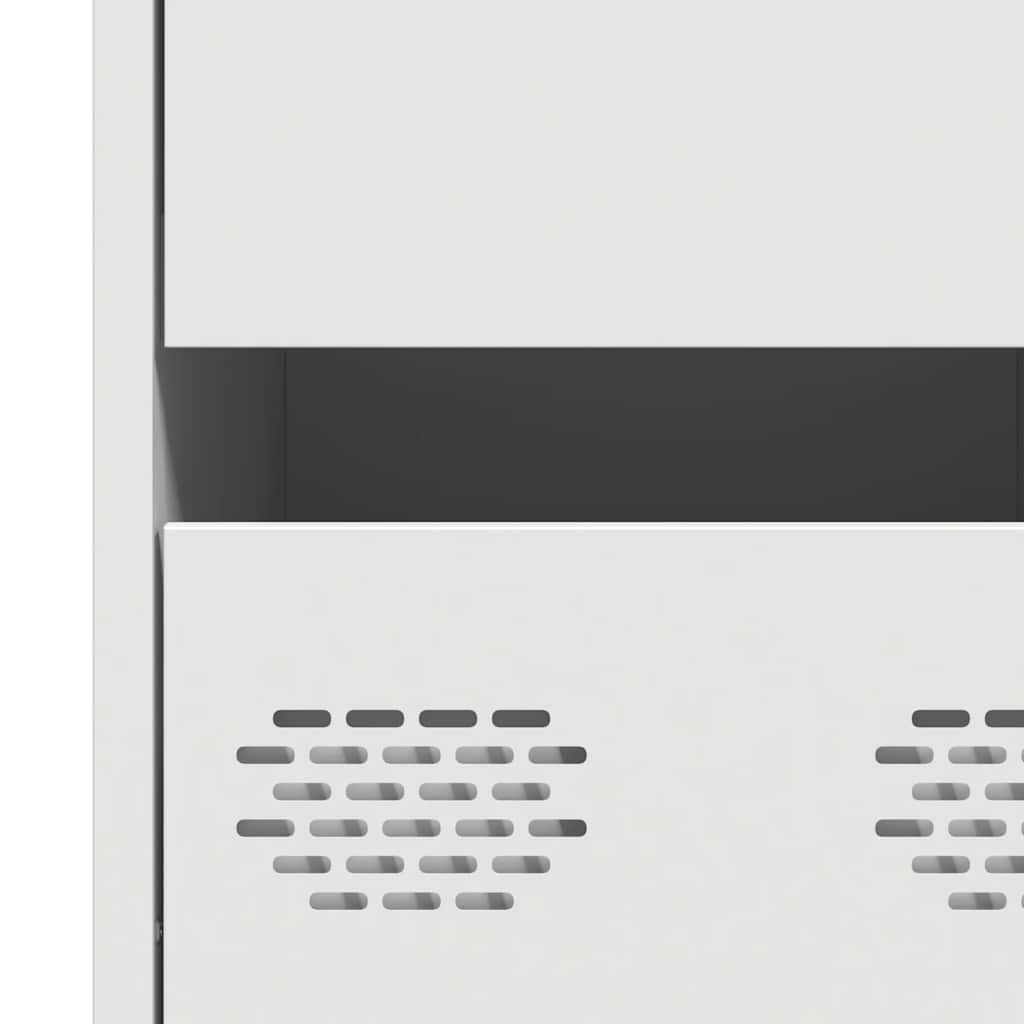 Ντουλάπι Λευκό 35x39x73,5 εκ. από Χάλυβα Ψυχρής Έλασης - Pakobazaar