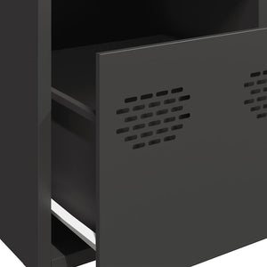 Ντουλάπι Μαύρο 39x35x103,5 εκ. από Ατσάλι
