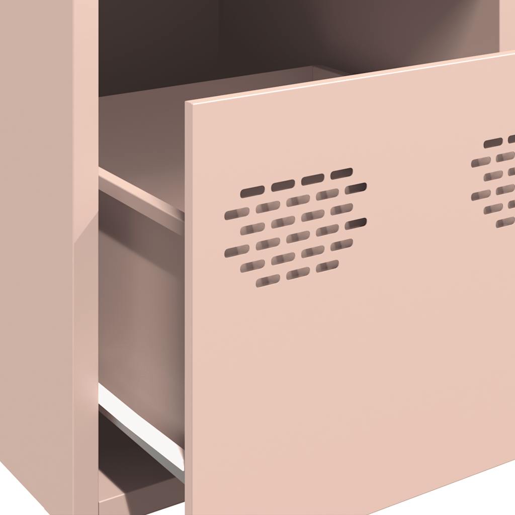 Ντουλάπι Ροζ 39x35x103,5 εκ. από Ατσάλι