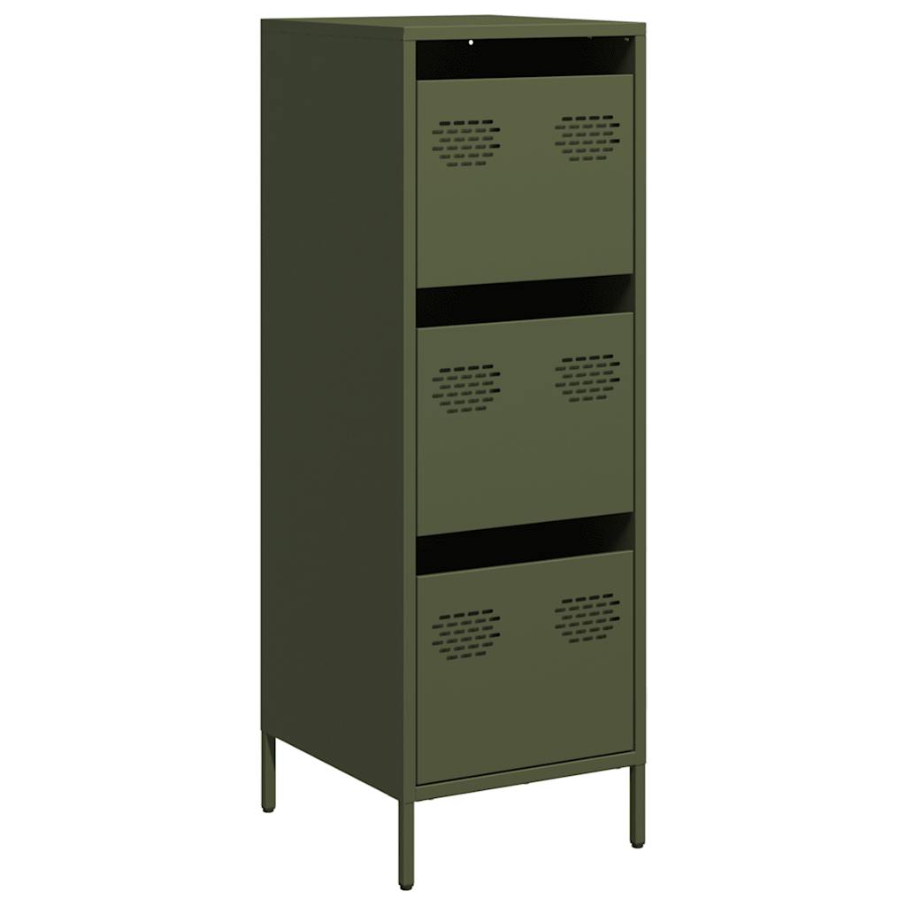 Ραφιέρα Πράσινο Λαδί 39x35x103,5 εκ. από Ατσάλι - Pakobazaar