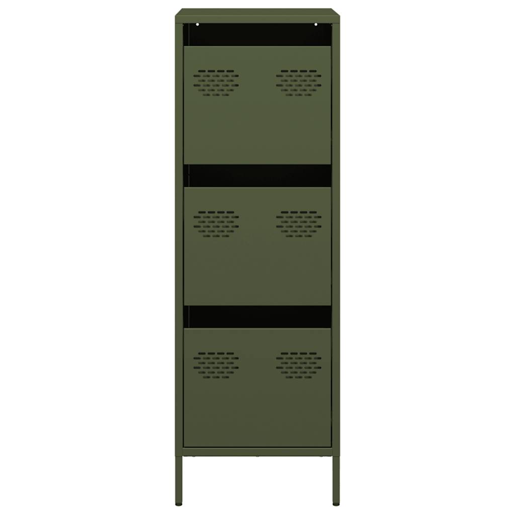 Ραφιέρα Πράσινο Λαδί 39x35x103,5 εκ. από Ατσάλι - Pakobazaar