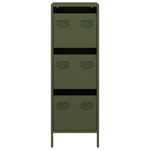 Ραφιέρα Πράσινο Λαδί 39x35x103,5 εκ. από Ατσάλι - Pakobazaar