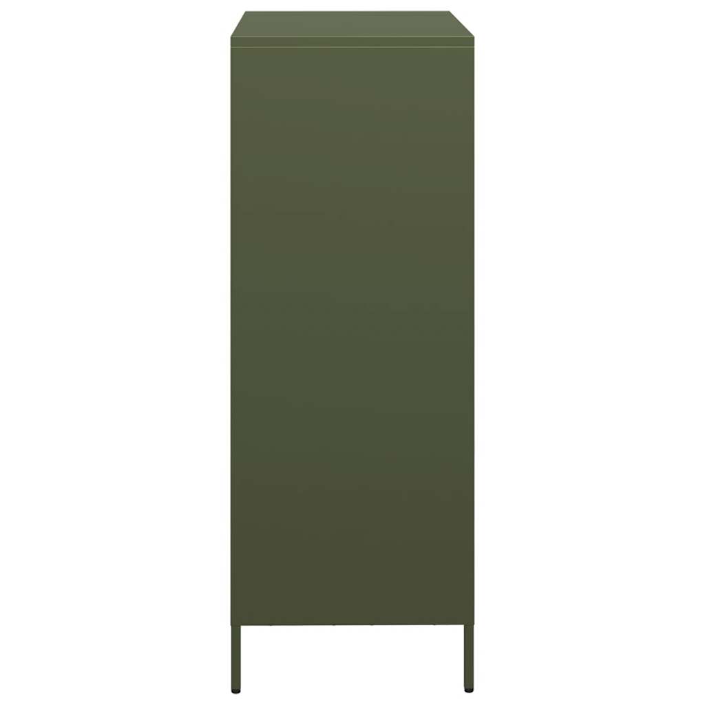 Ραφιέρα Πράσινο Λαδί 39x35x103,5 εκ. από Ατσάλι - Pakobazaar